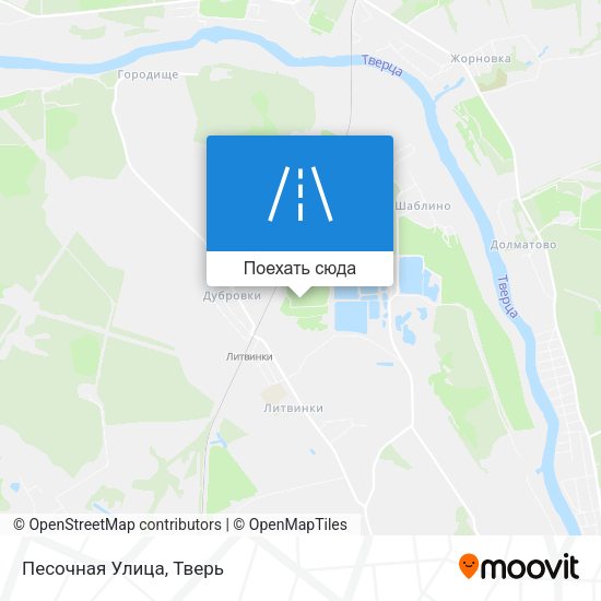 Карта Песочная Улица