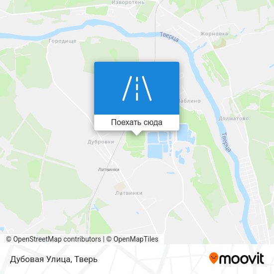 Карта Дубовая Улица