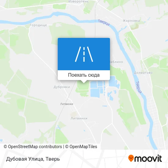 Карта Дубовая Улица