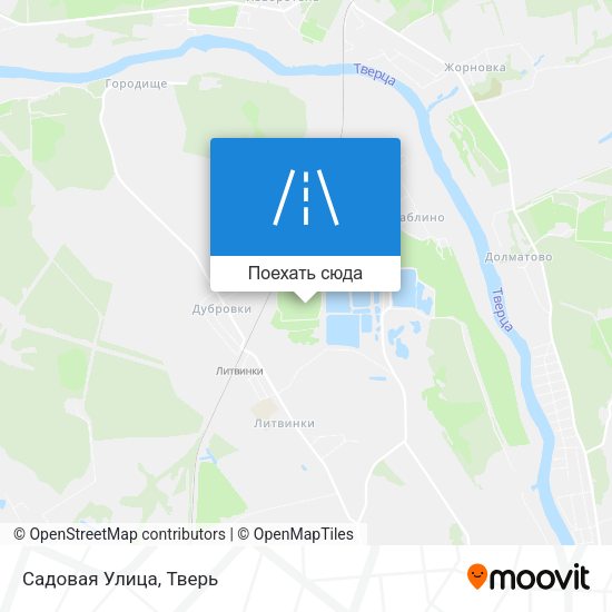 Карта Садовая Улица
