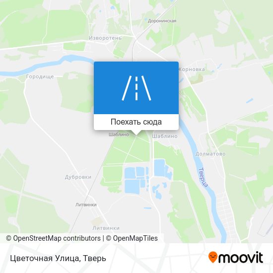 Карта Цветочная Улица
