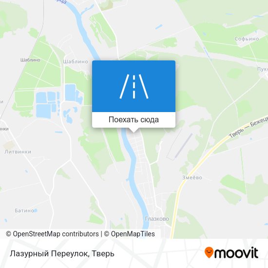 Карта Лазурный Переулок