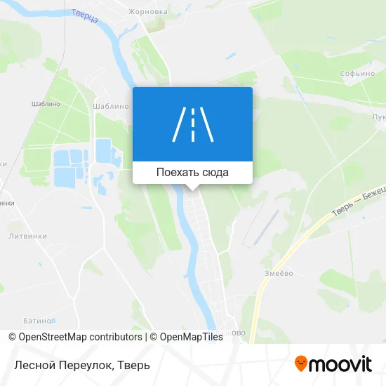 Карта Лесной Переулок