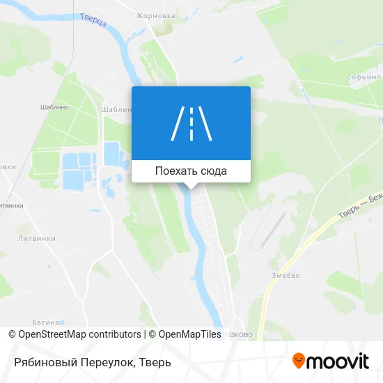 Карта Рябиновый Переулок