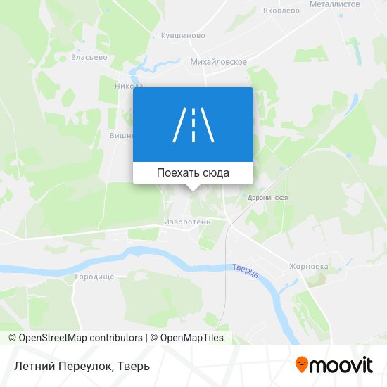 Карта Летний Переулок