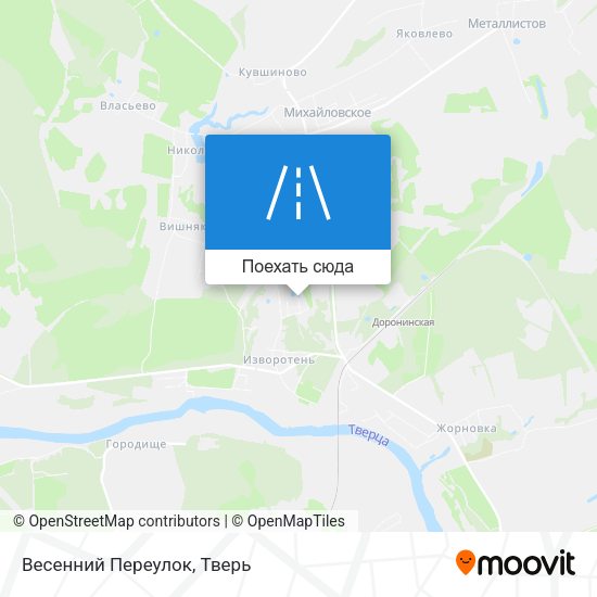 Карта Весенний Переулок