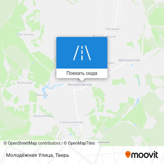 Карта Молодёжная Улица