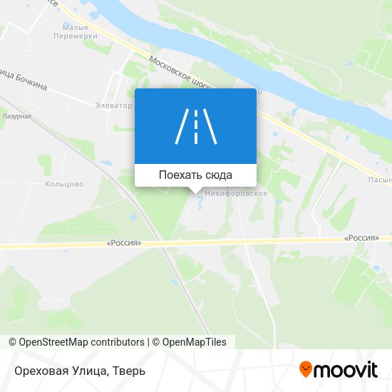 Карта Ореховая Улица
