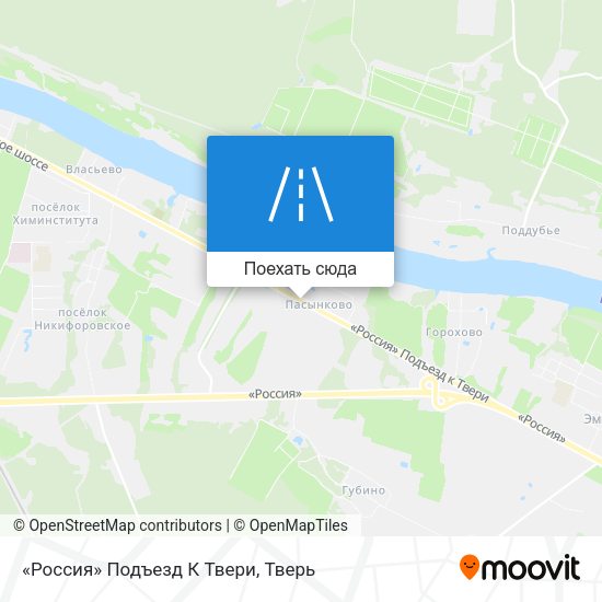 Карта «Россия» Подъезд К Твери