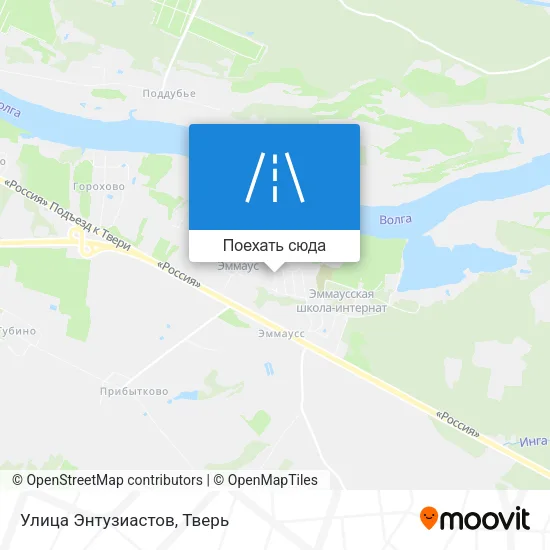 Карта Улица Энтузиастов