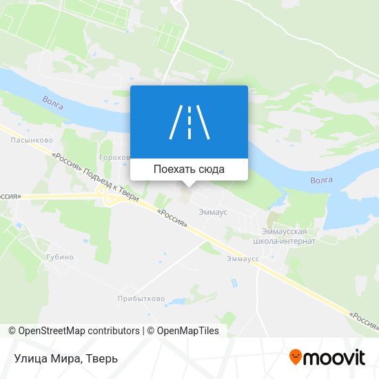Карта Улица Мира