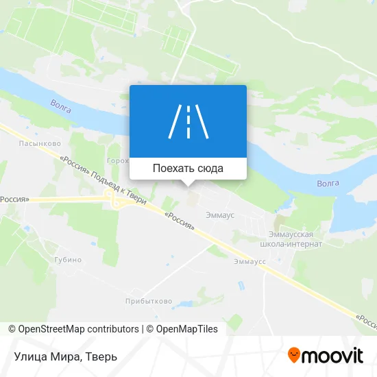 Карта Улица Мира