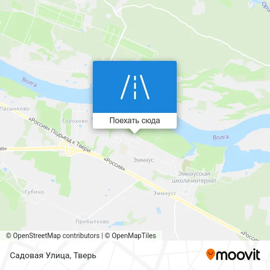 Карта Садовая Улица