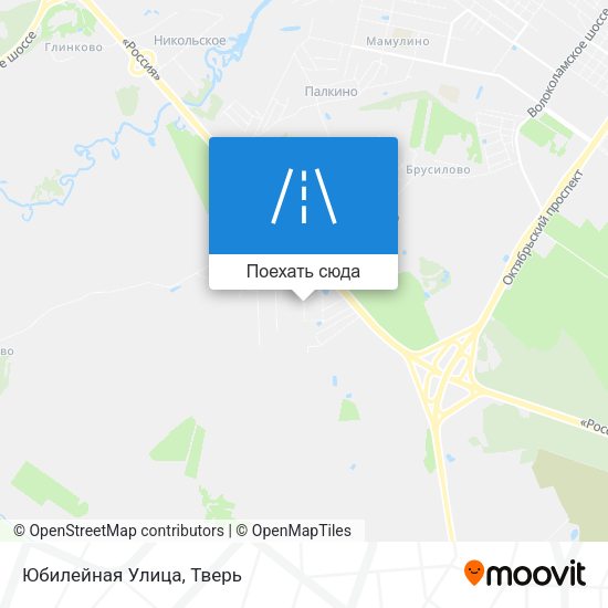 Карта Юбилейная Улица