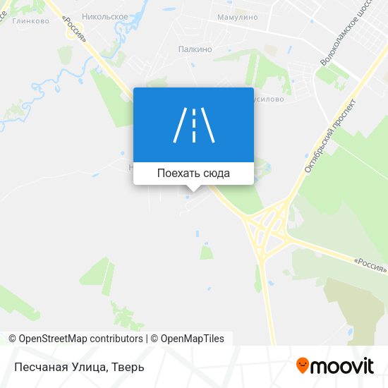 Карта Песчаная Улица