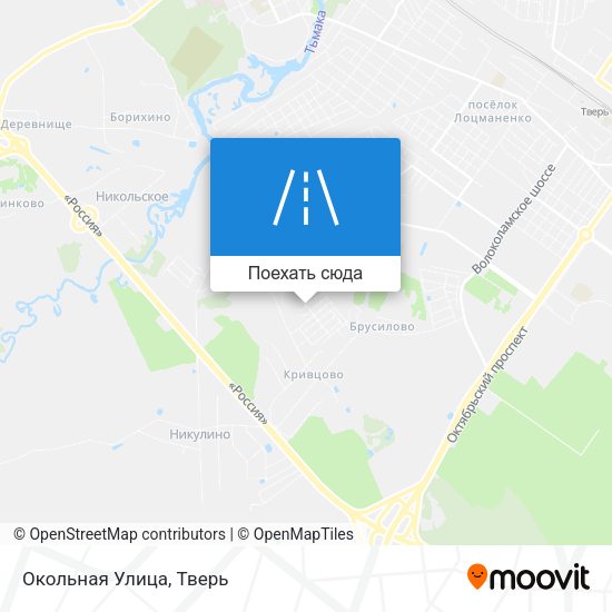 Карта Окольная Улица