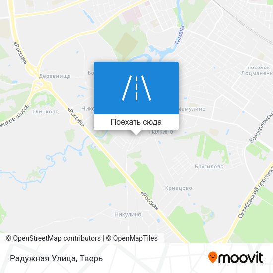 Карта Радужная Улица