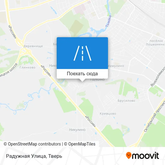 Карта Радужная Улица