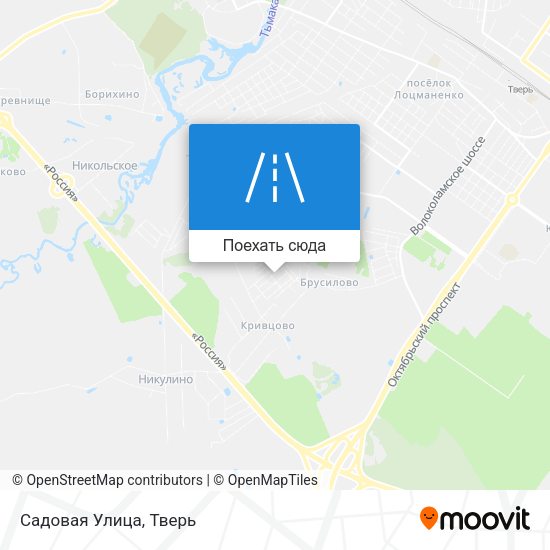 Карта Садовая Улица