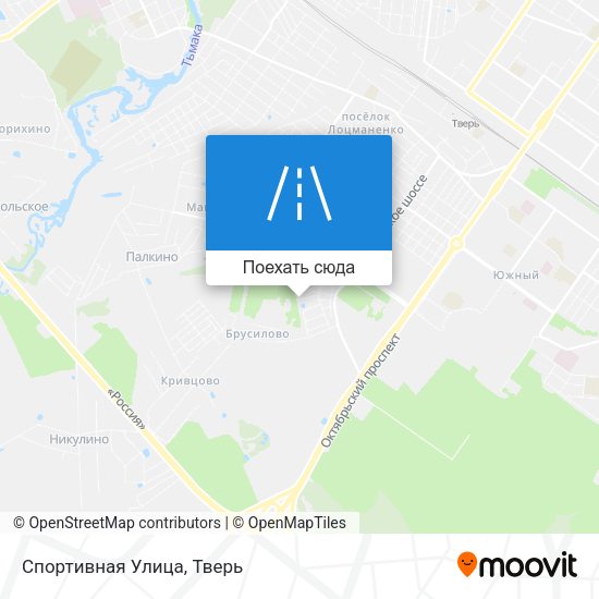 Карта Спортивная Улица