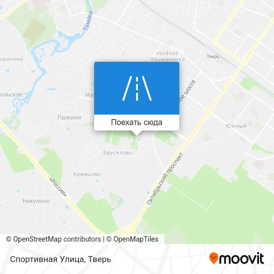 Карта Спортивная Улица