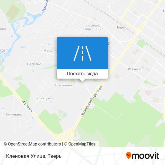 Карта Кленовая Улица