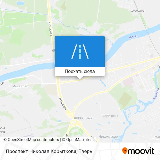 Карта Проспект Николая Корыткова