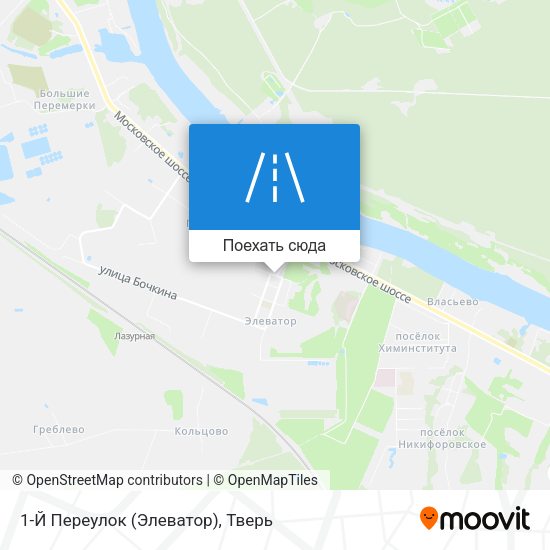Карта 1-Й Переулок (Элеватор)