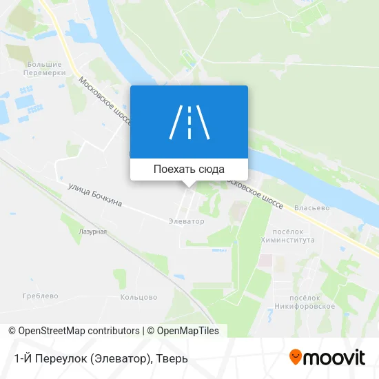 Карта 1-Й Переулок (Элеватор)