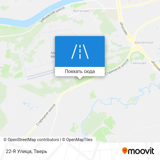 Карта 22-Я Улица