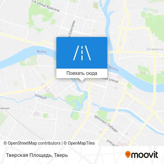 Карта Тверская Площадь