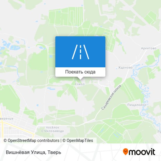 Карта Вишнёвая Улица
