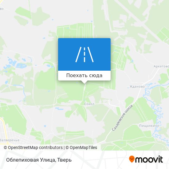 Карта Облепиховая Улица