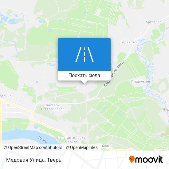 Карта Медовая Улица