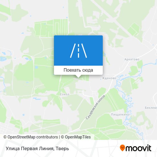 Карта Улица Первая Линия
