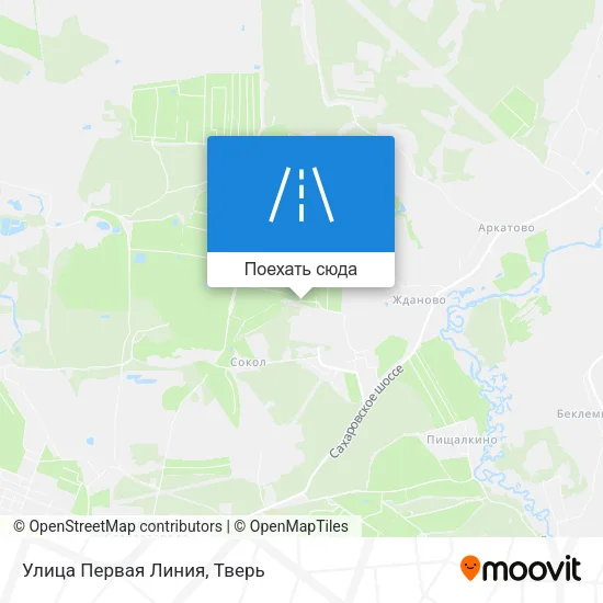 Карта Улица Первая Линия