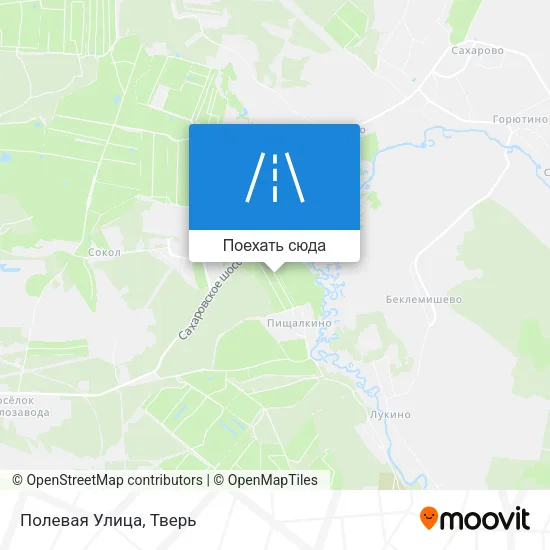 Карта Полевая Улица