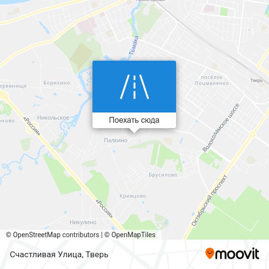 Карта Счастливая Улица