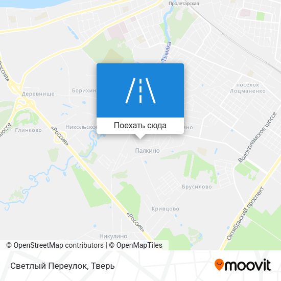 Карта Светлый Переулок