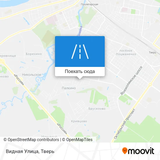 Карта Видная Улица