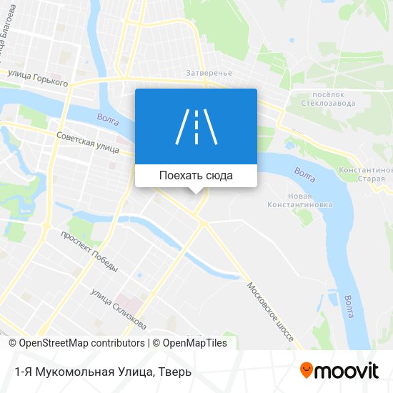Карта 1-Я Мукомольная Улица