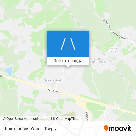 Карта Каштановая Улица