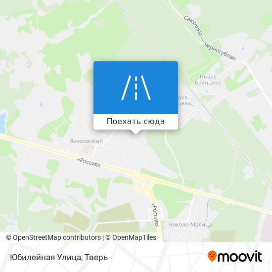 Карта Юбилейная Улица