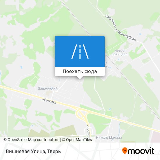 Карта Вишневая Улица