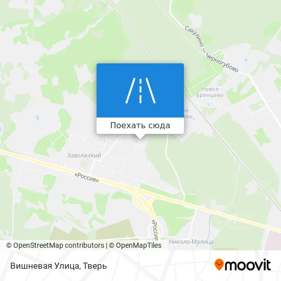 Карта Вишневая Улица