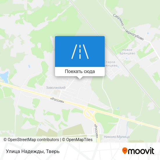 Карта Улица Надежды