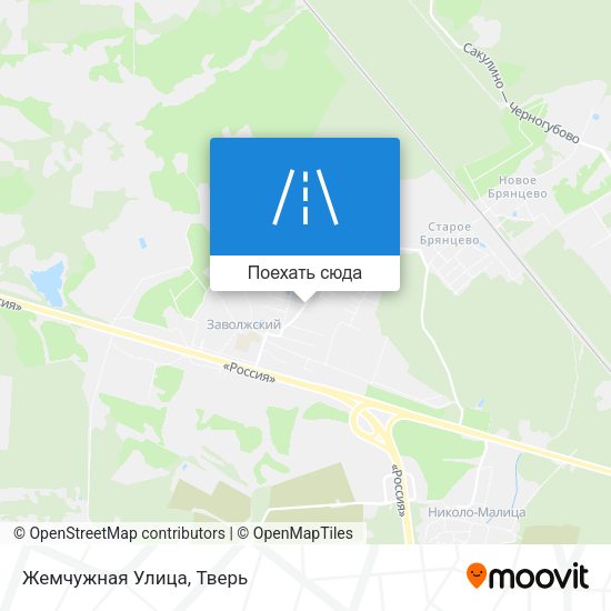 Карта Жемчужная Улица