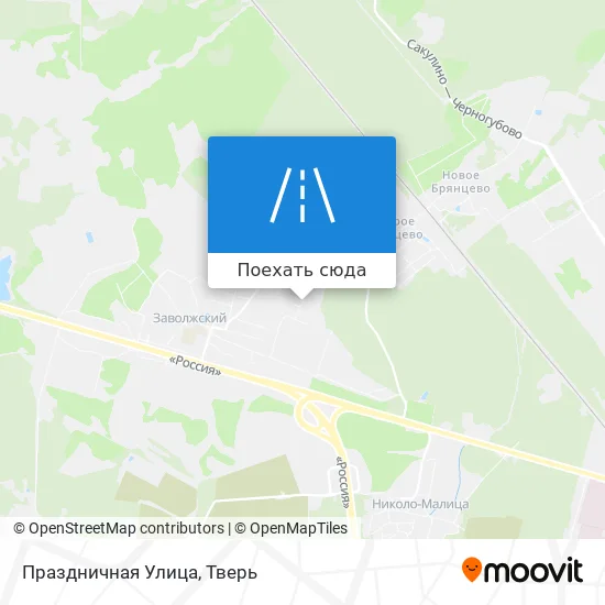 Карта Праздничная Улица