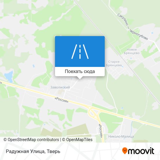 Карта Радужная Улица
