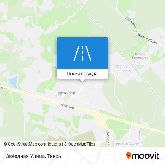Карта Звёздная Улица